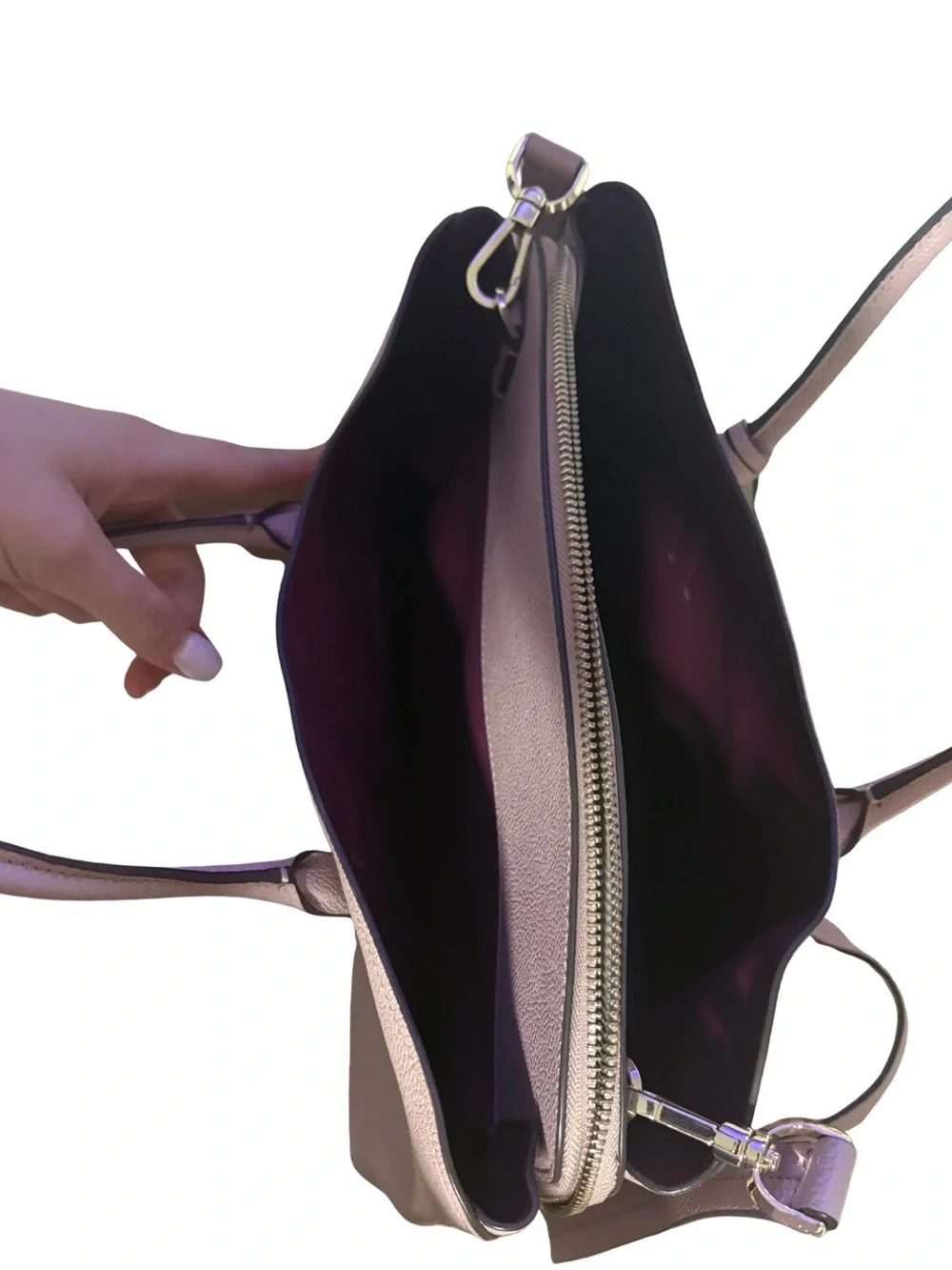 kate spade Dusty Lavender Pink Leather Crossbody Satchel